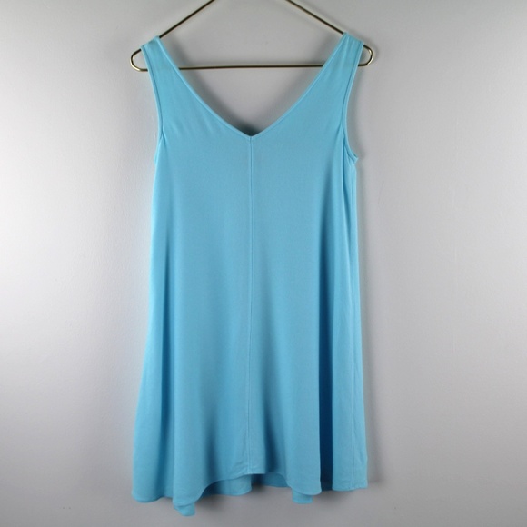 Lilly Pulitzer Blue Sleeveless V-Neck Sundress - Picture 4 of 6